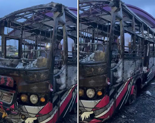 Bus fire
